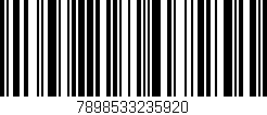 Código de barras (EAN, GTIN, SKU, ISBN): '7898533235920'