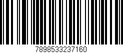Código de barras (EAN, GTIN, SKU, ISBN): '7898533237160'