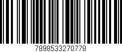 Código de barras (EAN, GTIN, SKU, ISBN): '7898533270778'