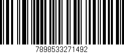 Código de barras (EAN, GTIN, SKU, ISBN): '7898533271492'