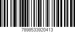 Código de barras (EAN, GTIN, SKU, ISBN): '7898533920413'