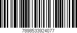 Código de barras (EAN, GTIN, SKU, ISBN): '7898533924077'