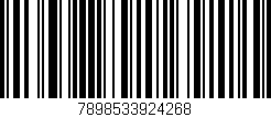 Código de barras (EAN, GTIN, SKU, ISBN): '7898533924268'