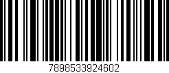 Código de barras (EAN, GTIN, SKU, ISBN): '7898533924602'