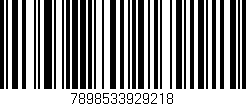 Código de barras (EAN, GTIN, SKU, ISBN): '7898533929218'