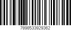 Código de barras (EAN, GTIN, SKU, ISBN): '7898533929362'