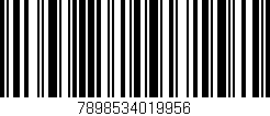 Código de barras (EAN, GTIN, SKU, ISBN): '7898534019956'