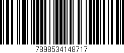 Código de barras (EAN, GTIN, SKU, ISBN): '7898534148717'