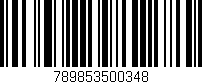 Código de barras (EAN, GTIN, SKU, ISBN): '789853500348'