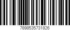 Código de barras (EAN, GTIN, SKU, ISBN): '7898535731826'