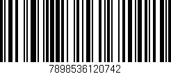 Código de barras (EAN, GTIN, SKU, ISBN): '7898536120742'