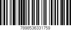 Código de barras (EAN, GTIN, SKU, ISBN): '7898536331759'