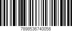 Código de barras (EAN, GTIN, SKU, ISBN): '7898536740056'