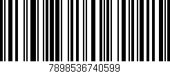 Código de barras (EAN, GTIN, SKU, ISBN): '7898536740599'