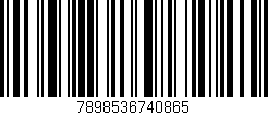 Código de barras (EAN, GTIN, SKU, ISBN): '7898536740865'