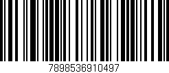 Código de barras (EAN, GTIN, SKU, ISBN): '7898536910497'