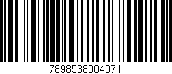 Código de barras (EAN, GTIN, SKU, ISBN): '7898538004071'