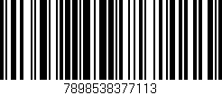 Código de barras (EAN, GTIN, SKU, ISBN): '7898538377113'