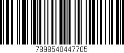 Código de barras (EAN, GTIN, SKU, ISBN): '7898540447705'
