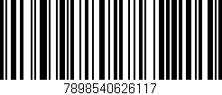 Código de barras (EAN, GTIN, SKU, ISBN): '7898540626117'