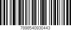 Código de barras (EAN, GTIN, SKU, ISBN): '7898540930443'