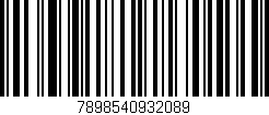 Código de barras (EAN, GTIN, SKU, ISBN): '7898540932089'