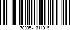 Código de barras (EAN, GTIN, SKU, ISBN): '7898541611815'
