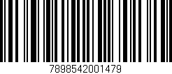 Código de barras (EAN, GTIN, SKU, ISBN): '7898542001479'