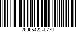 Código de barras (EAN, GTIN, SKU, ISBN): '7898542240779'