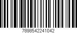 Código de barras (EAN, GTIN, SKU, ISBN): '7898542241042'