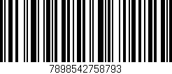 Código de barras (EAN, GTIN, SKU, ISBN): '7898542758793'