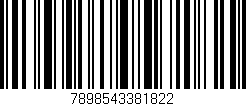 Código de barras (EAN, GTIN, SKU, ISBN): '7898543381822'