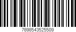 Código de barras (EAN, GTIN, SKU, ISBN): '7898543525509'