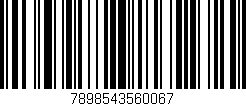 Código de barras (EAN, GTIN, SKU, ISBN): '7898543560067'