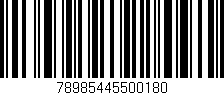 Código de barras (EAN, GTIN, SKU, ISBN): '78985445500180'