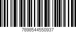 Código de barras (EAN, GTIN, SKU, ISBN): '7898544550937'