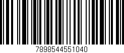 Código de barras (EAN, GTIN, SKU, ISBN): '7898544551040'