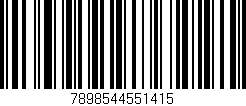 Código de barras (EAN, GTIN, SKU, ISBN): '7898544551415'