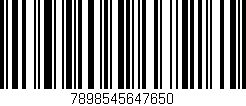 Código de barras (EAN, GTIN, SKU, ISBN): '7898545647650'