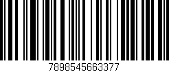 Código de barras (EAN, GTIN, SKU, ISBN): '7898545663377'