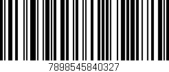 Código de barras (EAN, GTIN, SKU, ISBN): '7898545840327'