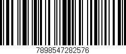Código de barras (EAN, GTIN, SKU, ISBN): '7898547282576'