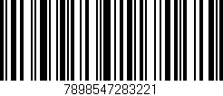 Código de barras (EAN, GTIN, SKU, ISBN): '7898547283221'