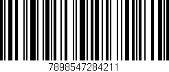 Código de barras (EAN, GTIN, SKU, ISBN): '7898547284211'