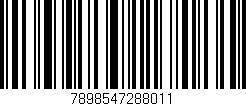 Código de barras (EAN, GTIN, SKU, ISBN): '7898547288011'