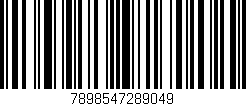 Código de barras (EAN, GTIN, SKU, ISBN): '7898547289049'