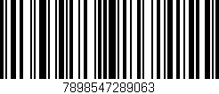 Código de barras (EAN, GTIN, SKU, ISBN): '7898547289063'