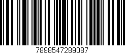 Código de barras (EAN, GTIN, SKU, ISBN): '7898547289087'