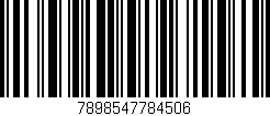 Código de barras (EAN, GTIN, SKU, ISBN): '7898547784506'