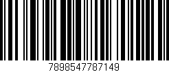 Código de barras (EAN, GTIN, SKU, ISBN): '7898547787149'